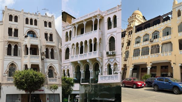جانب من أعمال تطوير شارع إبراهيم في مصر الجديدة
