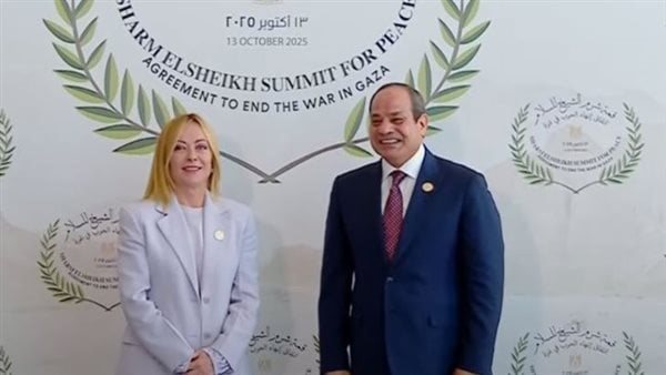 السيسي يستقبل رئيسة وزراء الجمهورية الإيطالية