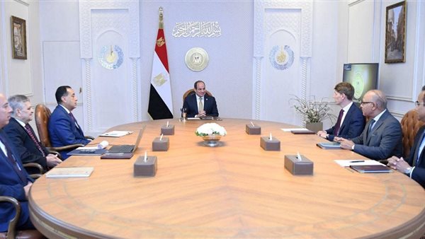 جانب من اجتماع الرئيس السيسى مع رئيس "ميرسك" 