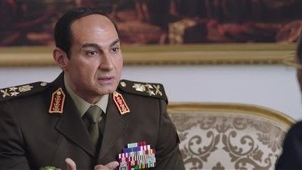 ياسر جلال خلال أداء شخصية الرئيس السيسي في مسلسل الاختيار 3