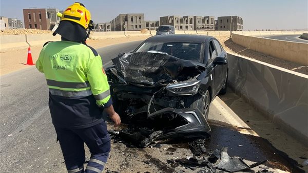 حادث تصادم بين ملاكي وربع نقل