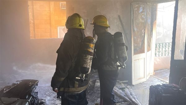 حريق داخل شقة سكنية بجوار مكتب بريد التجمع الخامس