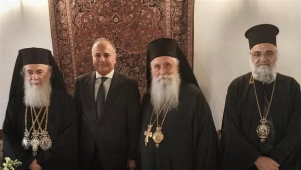 السفير المصري في الاحتفالية الكبرى في كنيسة القيامة بالقدس