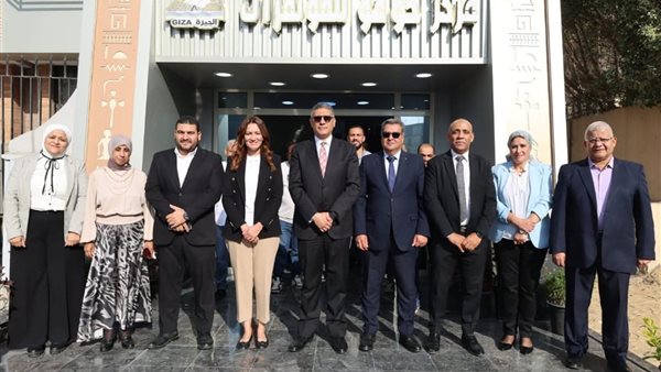 جانب من افتتاح محافظ الجيزة لمركز خوفو للمؤتمرات