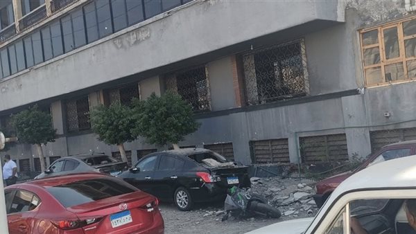 سقوط أجزاء من نادي السلاح بالإسكندرية