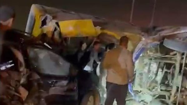 حادث طريق السويس اليوم