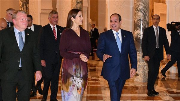 جانب من لقاءات الرئيس السيسى اليوم 