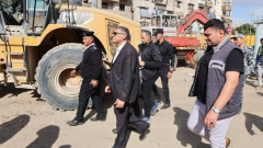 بالصور، محافظ الجيزة يتابع البدائل المرورية حول محطتي مترو مدكور والطالبية