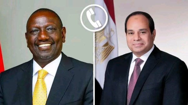 الرئيس السيسي ونظيره الكيني