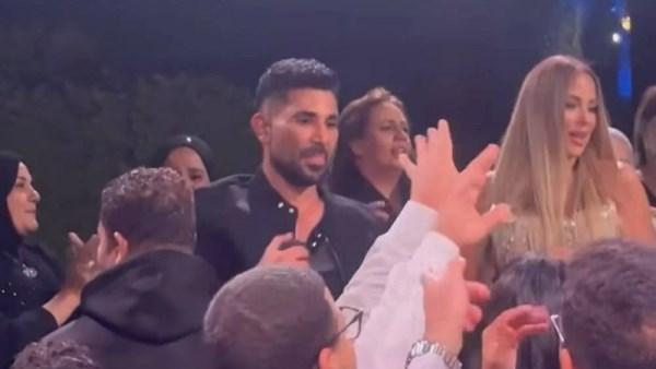 أحمد سعد في حفل زفاف ابن الفنانة ريم مصطفى