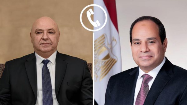 الرئيس السيسي ونظيره اللبناني