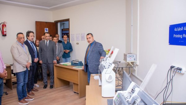 التضامن الاجتماعي تسلم جامعة طنطا طابعة "برايل"