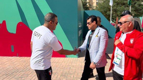 وزير الشباب والرياضة يزور بعثة مصر في دورة ألعاب التضامن الإسلامي بالرياض
