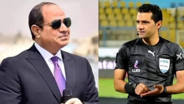 محمود البنا والرئيس السيسي 