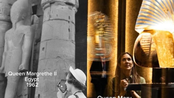 زيارة ملكة الدنمارك المتحف المصري الكبير