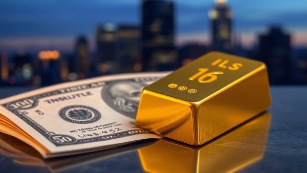 العلاقة بين الذهب والدولار