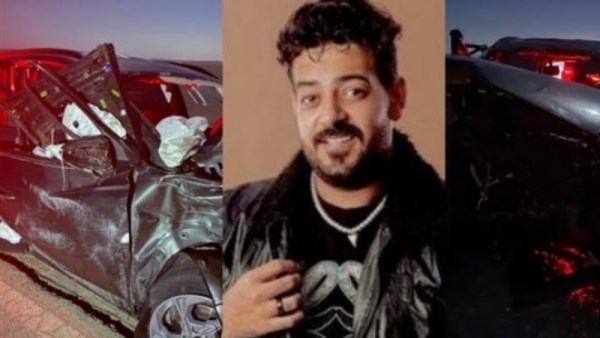 حادث تصادم سيارة المطرب إسماعيل الليثي