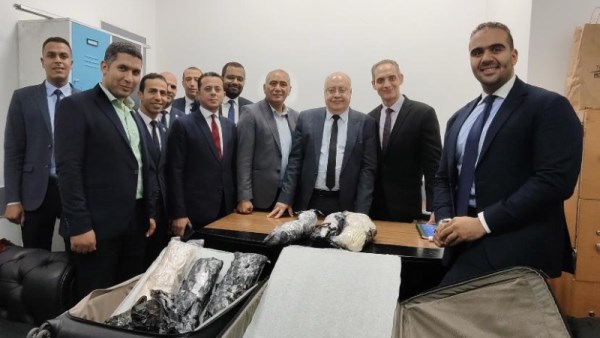 جانب من احباط محالة تهريب المخدرات