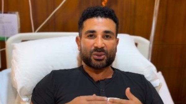 أحمد سعد من داخل المستشفى 