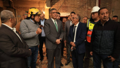 بالصور، محافظ الجيزة يتفقد موقع انفجار ماسورة غاز بعقار إمبابة