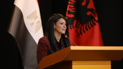 وزيرة التخطيط  تفتتح منتدى الأعمال المصري الألباني في تيرانا