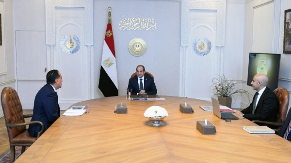 جانب من الاجتماع الرئاسي اليوم