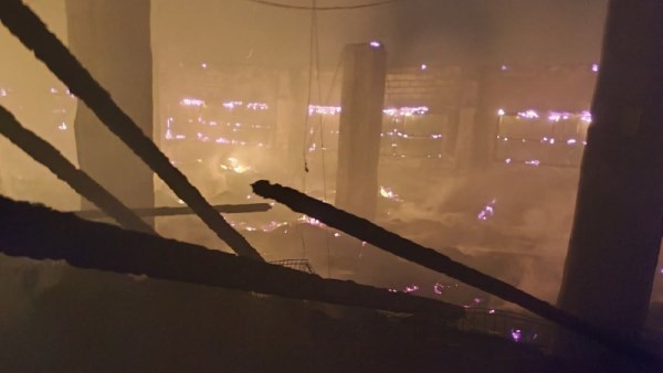 حريق مزرعة دواجن بالغربية