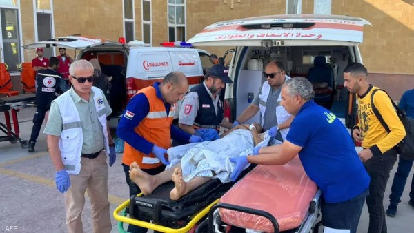 إحدى المصابين نتيجة الغارات المتواصلة على قطاع غزة 