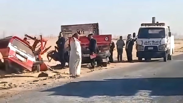  حادث الطريق الصحراوي بالمنيا