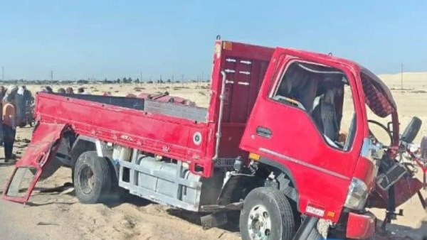 حادث الطريق الصحراوي بالمنيا