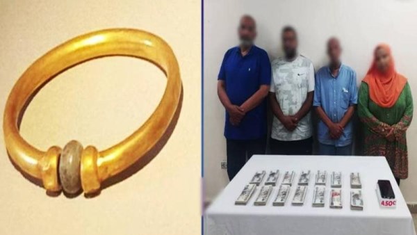 المتهمين بسرقة الأسورة الذهبية