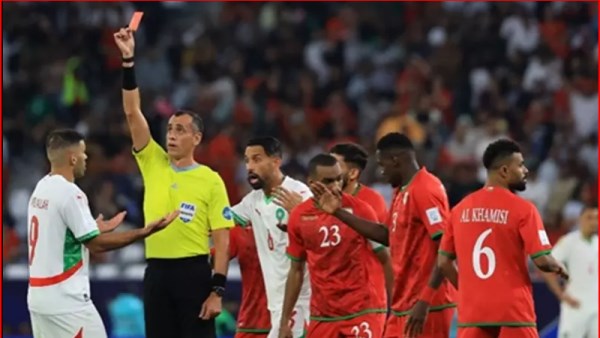 مباراة منتخبي المغرب وعمان