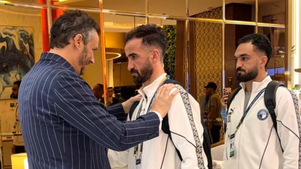 ممدوح عيد يحفز لاعبي بيراميدز قبل مواجهة فلامينجو