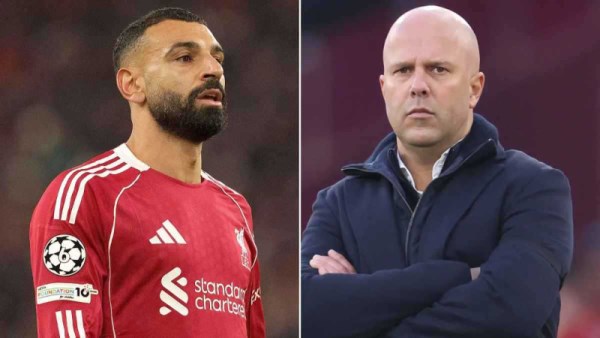 آرني سلوت ومحمد صلاح 