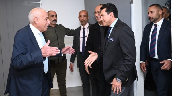 زيارة وزير الرياضة لنادي الزمالك 