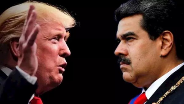 الرئيس الأمريكي دونالد ترامب والرئيس الفنزويلي  نيكولاس مادورو