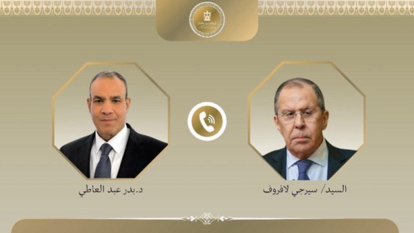اتصال هاتفي بين وزير الخارجية ونظيره الروسي