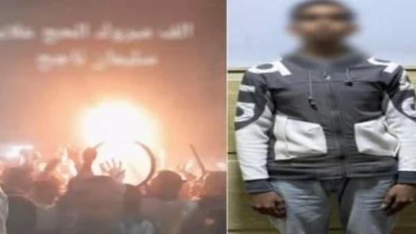 المتهم بعد القبض عليه من قبل الداخلية