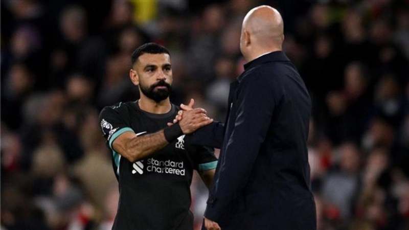 محمد صلاح وآرني سلوت