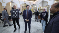 قبل انطلاقه رسميًا، وزير الثقافة يتفقد مبادرات معرض الكتاب الدولي