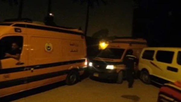 اسعاف من موقع الحادث 