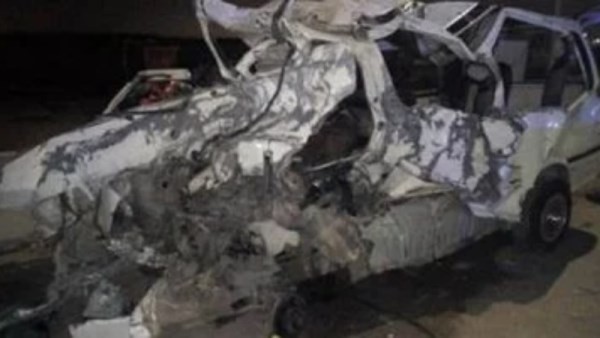 حادث تصادم طريق مرسى علم