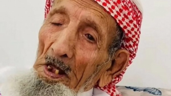 الشيخ ناصر بن ردان آل رشيد الوادعي أكبر معمر سعودي