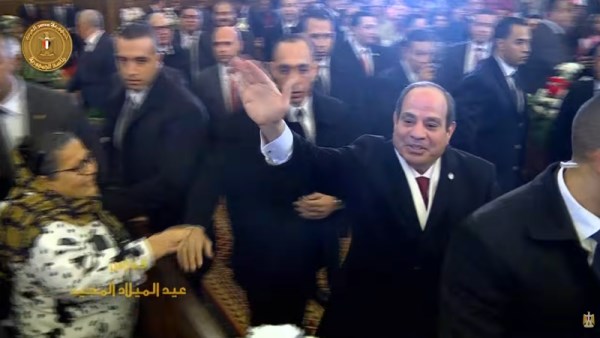السيسي في الكاتدرائية