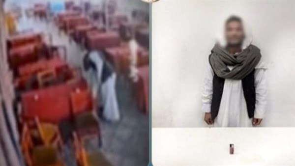 نشوب حريق بالجزء الخارجي لمطعم بأسوان 
