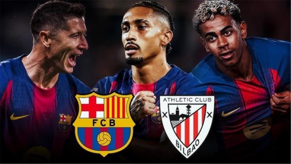مباراة برشلونة وأتلتيك بلباو في السوبر الإسباني 2026