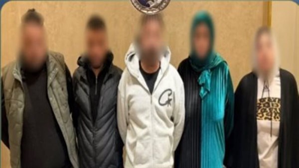 المتهمين بعد القبض عليهم 
