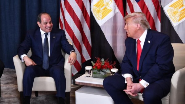 الرئيس عبدالفتاح السيسي والرئيس الأمريكي دونالد ترامب 