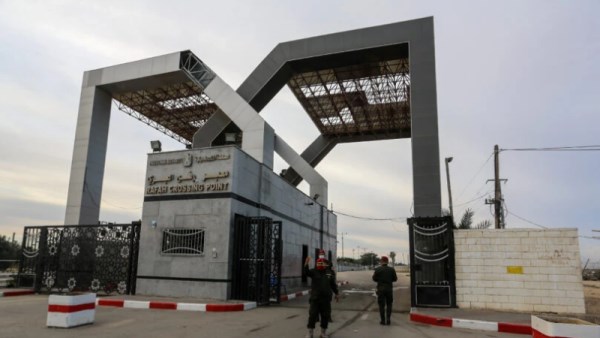 معبر رفح من الجانب الفلسطيني