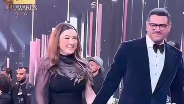 كندة علوش وعمرو يوسف من داخل أولى فعاليات حفل توزيع جوائز «joy awards»